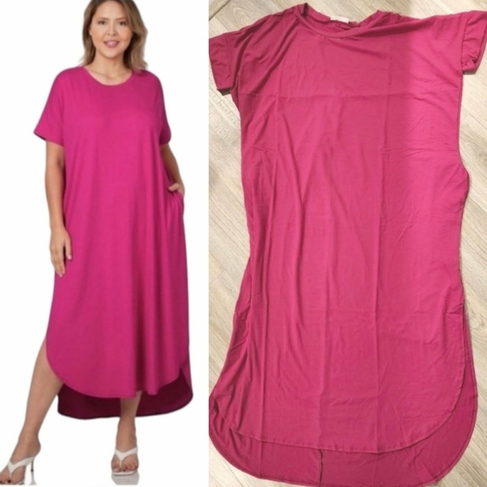 Pink  Maxi Dress Plus Size✨️